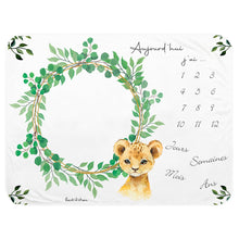 Charger l'image dans la galerie, Couverture étape croissance évolution bébé, tapis étape Lion | Bout'D'Chou