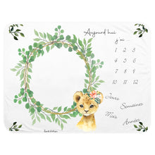 Charger l'image dans la galerie, Couverture étape croissance évolution bébé, tapis étape Lion | Bout'D'Chou