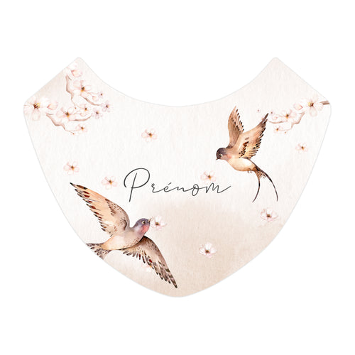 Bavoir personnalisable Lovely Birds