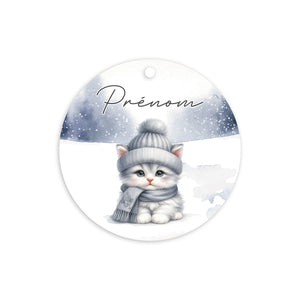 Boule plate | Chat | Fond Ciel