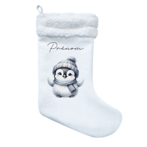 Chaussette de noël "Pingouin"