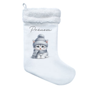 Chaussette de noël "Chat"