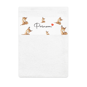 Gant de toilette personnalisable | Biche