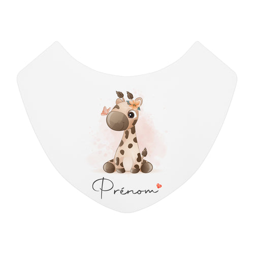 Bavoir personnalisable Girafe