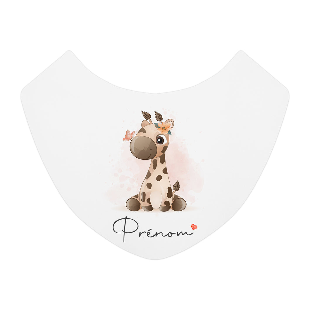 Bavoir personnalisable Girafe