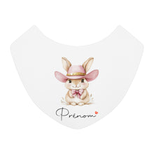 Charger l&#39;image dans la galerie, Bavoir personnalisable Lapin cowgirl II