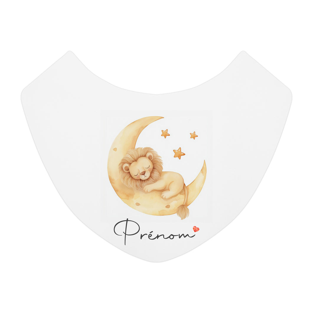 Bavoir personnalisable Lion lune