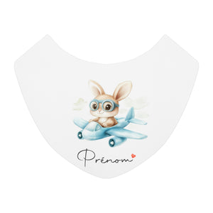 Bavoir personnalisable Lapin pilote