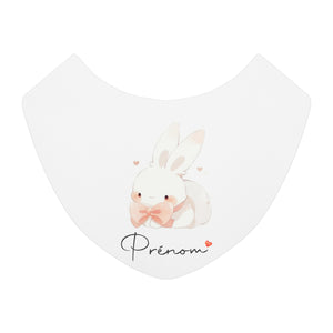 Bavoir personnalisable Lapin Kawaï