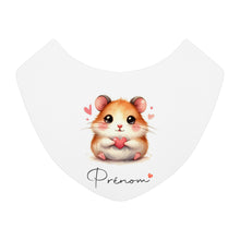 Charger l&#39;image dans la galerie, Bavoir personnalisable Hamster &amp; Coeur