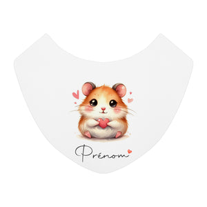 Bavoir personnalisable Hamster & Coeur