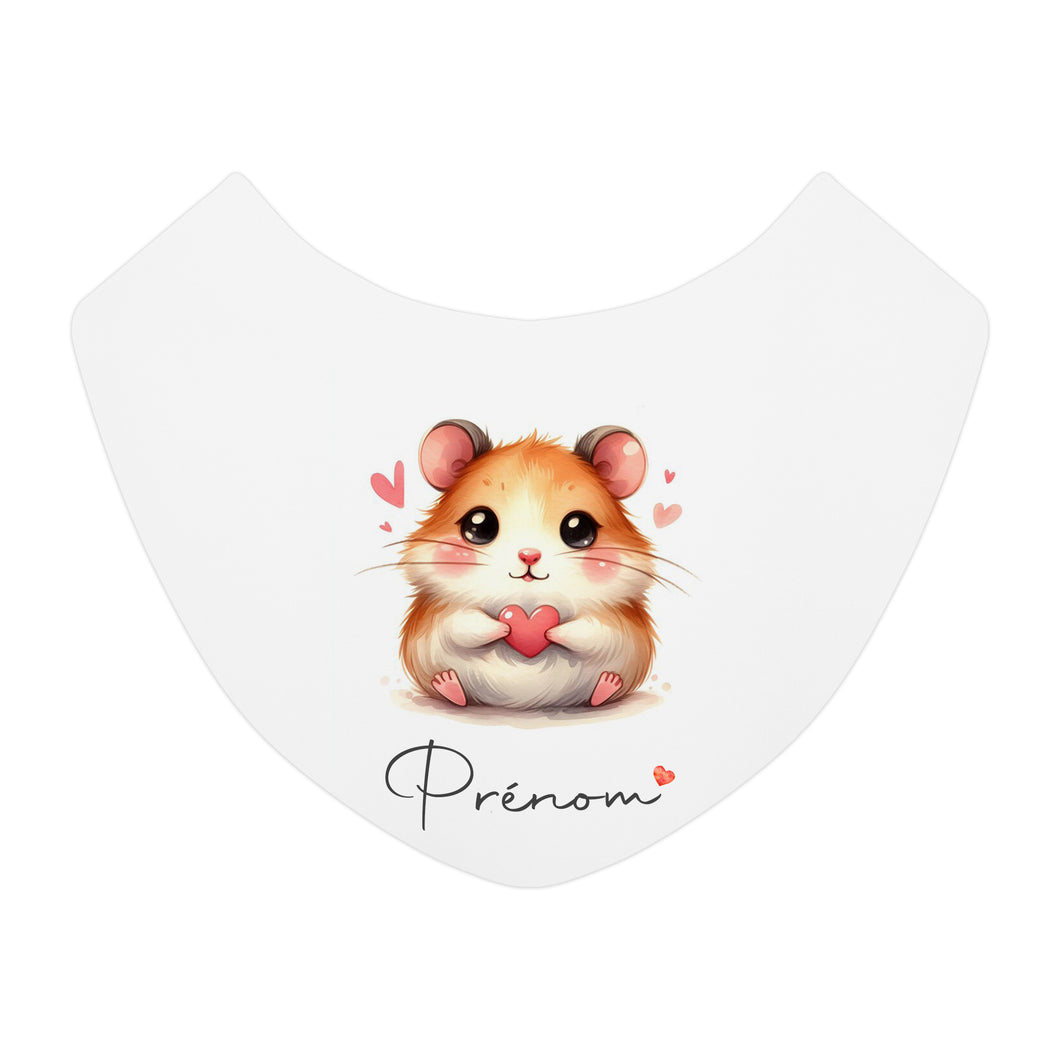 Bavoir personnalisable Hamster & Coeur