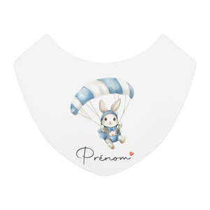 Bavoir personnalisable Lapin parachutiste