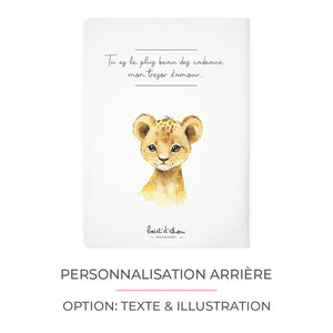 Protège carnet de santé personnalisable "Lion"