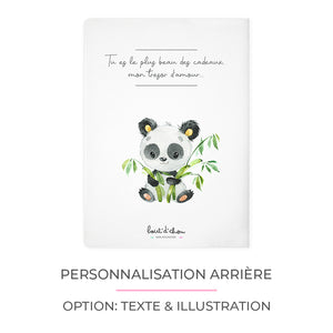 Protège carnet de santé personnalisable "Panda Bamboo"