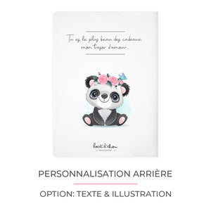 Protège carnet de santé personnalisable "Panda"