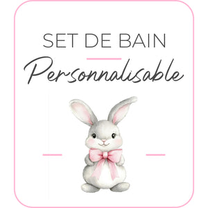 Set de bain | Modèle Lapin & Noeud papillon