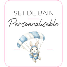 Charger l&#39;image dans la galerie, Set de bain | Modèle Lapin parachutiste