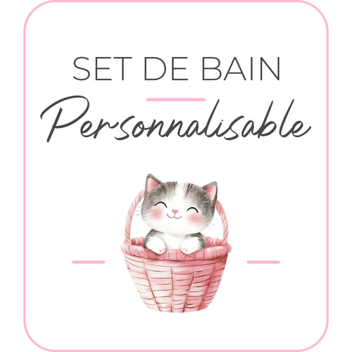 Set de bain | Modèle Chat & Panier