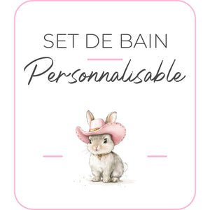 Set de bain | Modèle Lapin Cowgirl