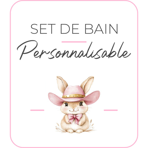 Set de bain | Modèle Lapin Cowgirl II