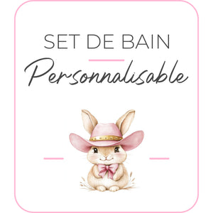 Set de bain | Modèle Lapin Cowgirl II