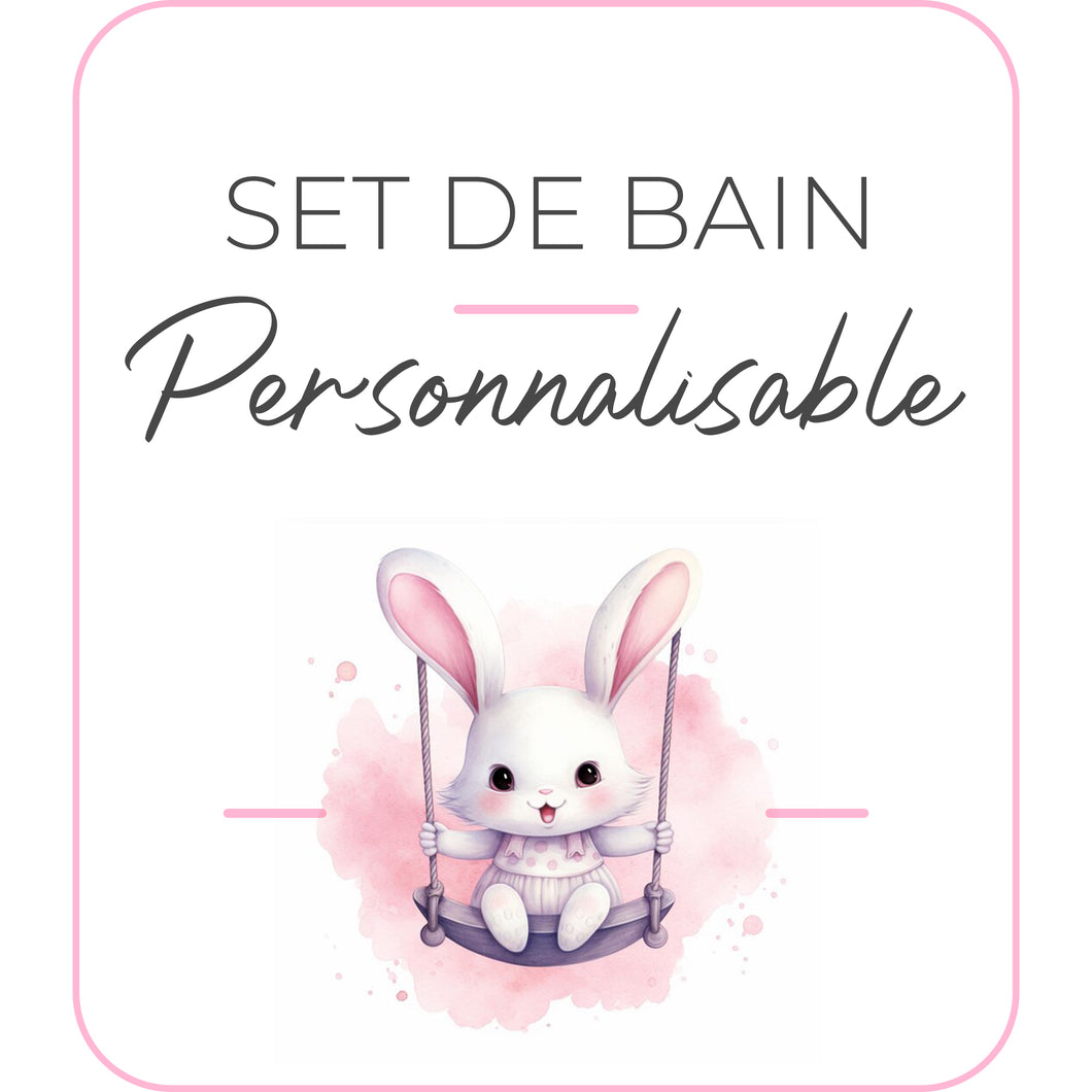 Set de bain | Modèle Lapin balançoire