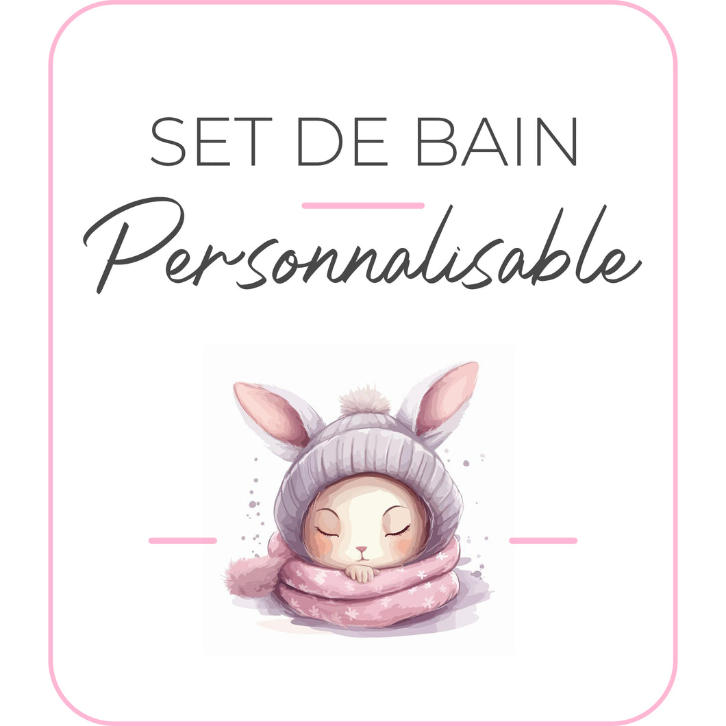 Set de bain | Modèle Lapin écharpe