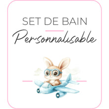 Charger l&#39;image dans la galerie, Set de bain | Modèle Lapin pilote