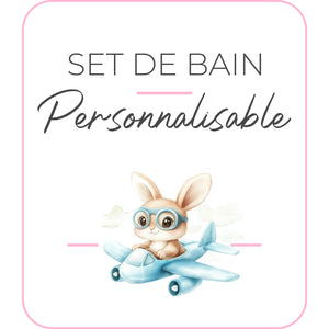 Set de bain | Modèle Lapin pilote