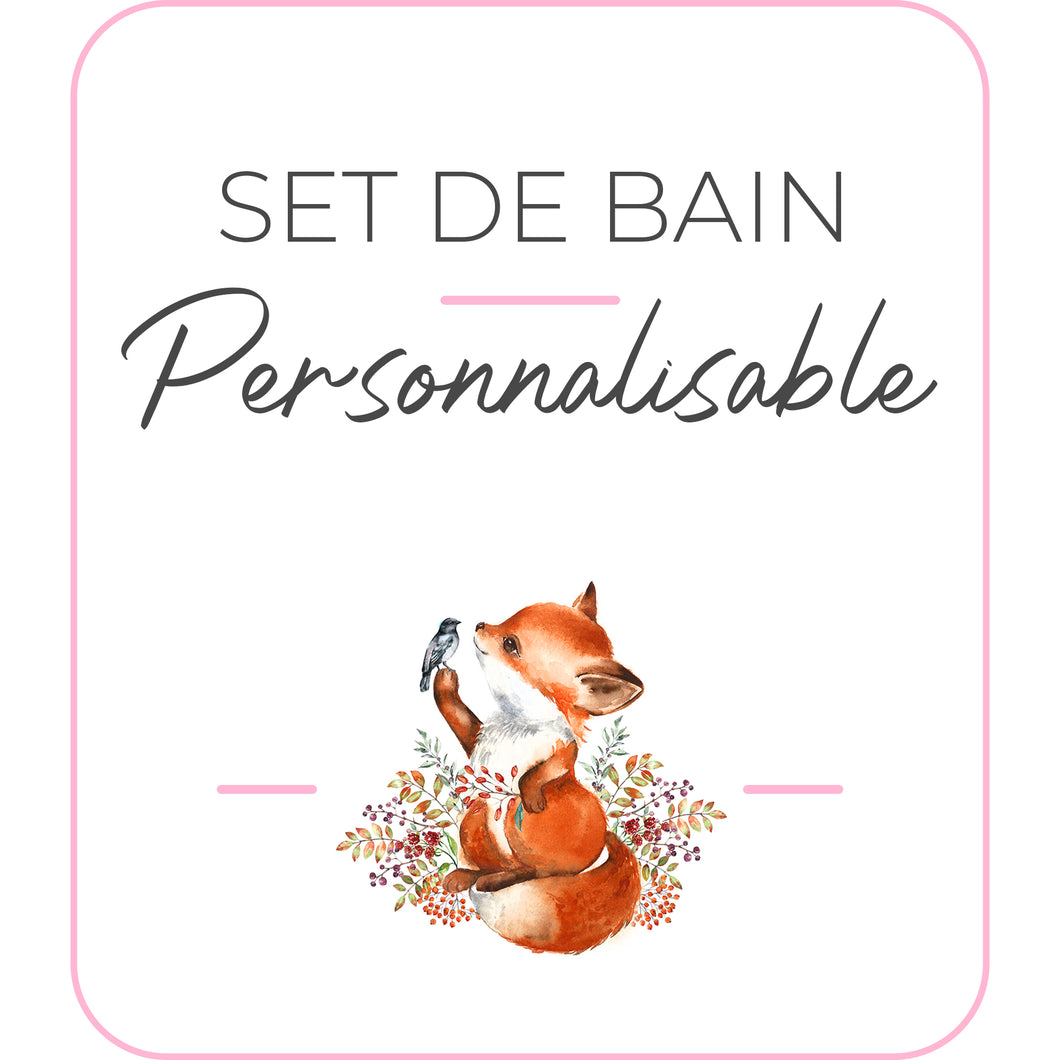 Set de bain | Modèle Renard & Oiseau