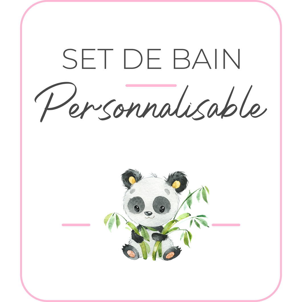 Set de bain | Modèle Panda Bamboo