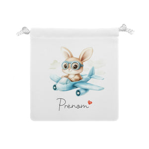 Pochon personnalisable | Lapin pilote