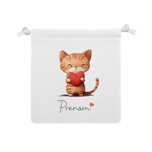 Tétine personnalisable | Chat & Coeur