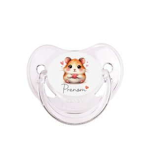 Tétine personnalisable | Hamster & Coeur