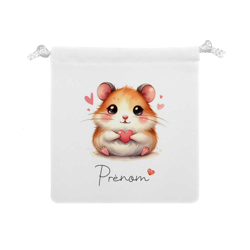 Pochon personnalisable | Hamster & Coeur