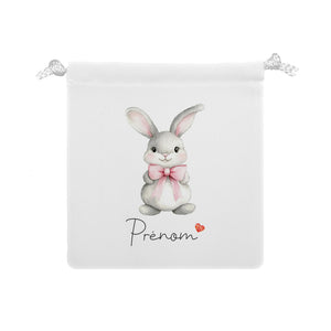 Pochon personnalisable | Lapin & Nœud papillon