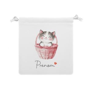 Pochon personnalisable | Chat & Panier