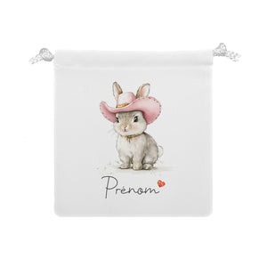 Tétine personnalisable | Lapin Cowgirl