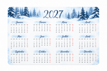 Charger l'image dans la galerie, Calendrier 2027 – Carte recto verso