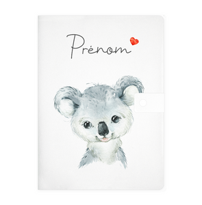 Protège carnet de santé personnalisable "Koala"