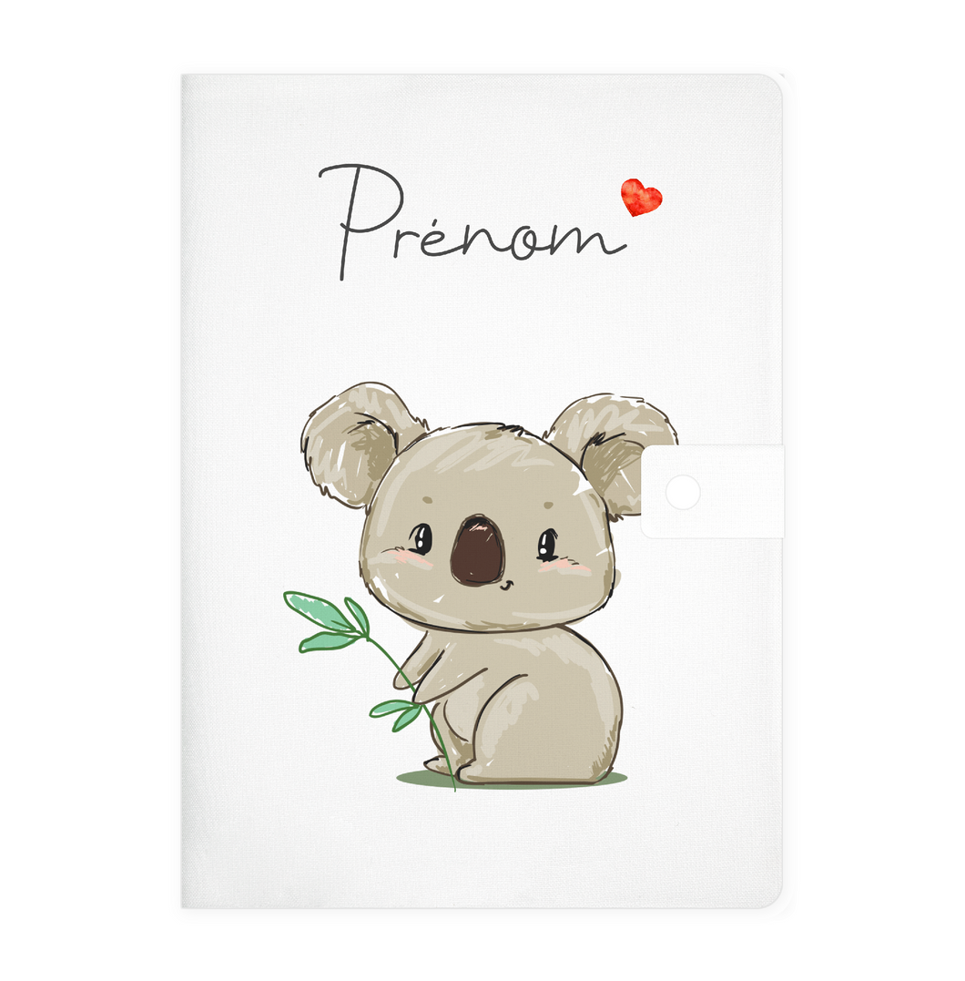 Protège carnet de santé personnalisable Koala | Bout'D'Chou Protège carnet de santé personnalisable Koala | Bout'D'Chou