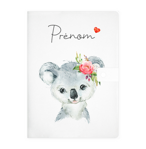 Protège carnet de santé personnalisable "Koala"