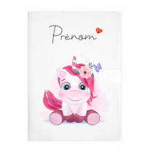 Charger l&#39;image dans la galerie, Protège carnet de santé personnalisable &quot;Licorne&quot;