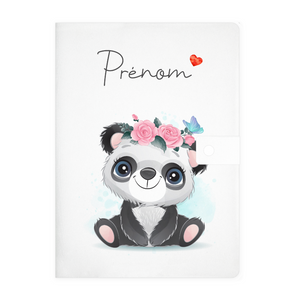 Protège carnet de santé personnalisable "Panda"