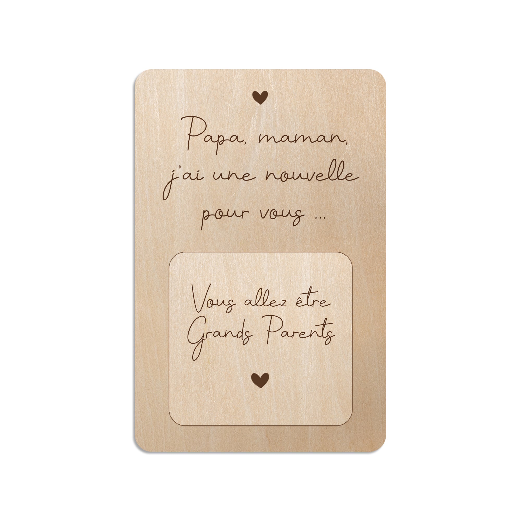 Carte annonce de grossesse personnalisable