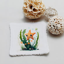 Charger l'image dans la galerie, Lingette lavable "Tortue et Etoile"