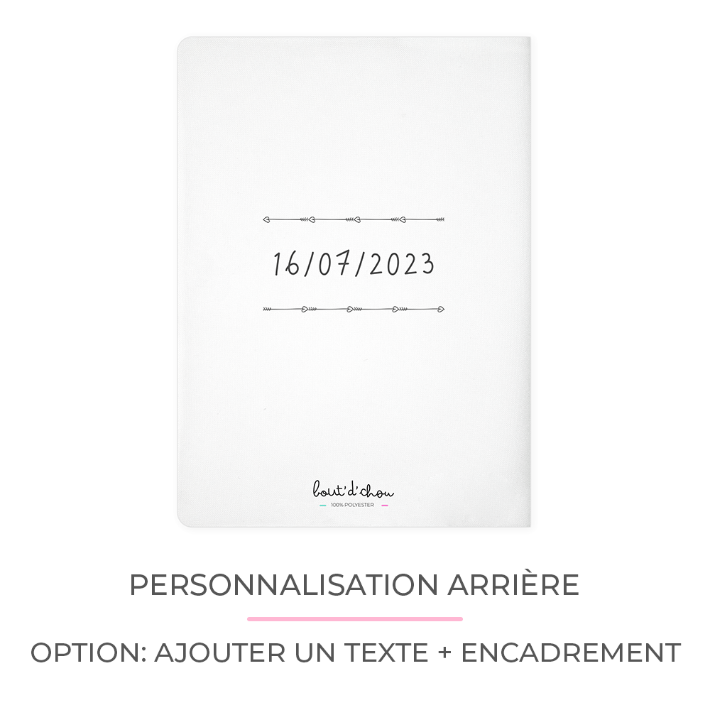 Protège carnet de santé personnalisable 