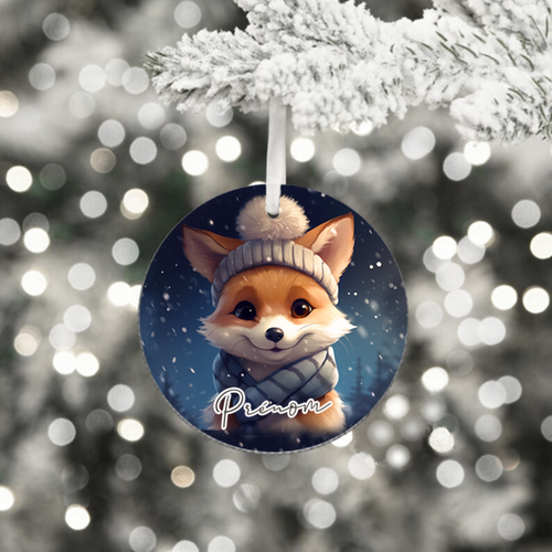 Ornement de noël pour sapin - illustration Renard | Bout'D'Chou