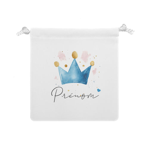 Pochon personnalisable | Couronne Bleu